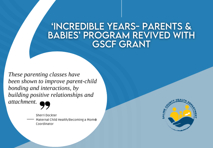 'Incredible Years- Parents and Babies" Program revived with GSCF grant - News Image